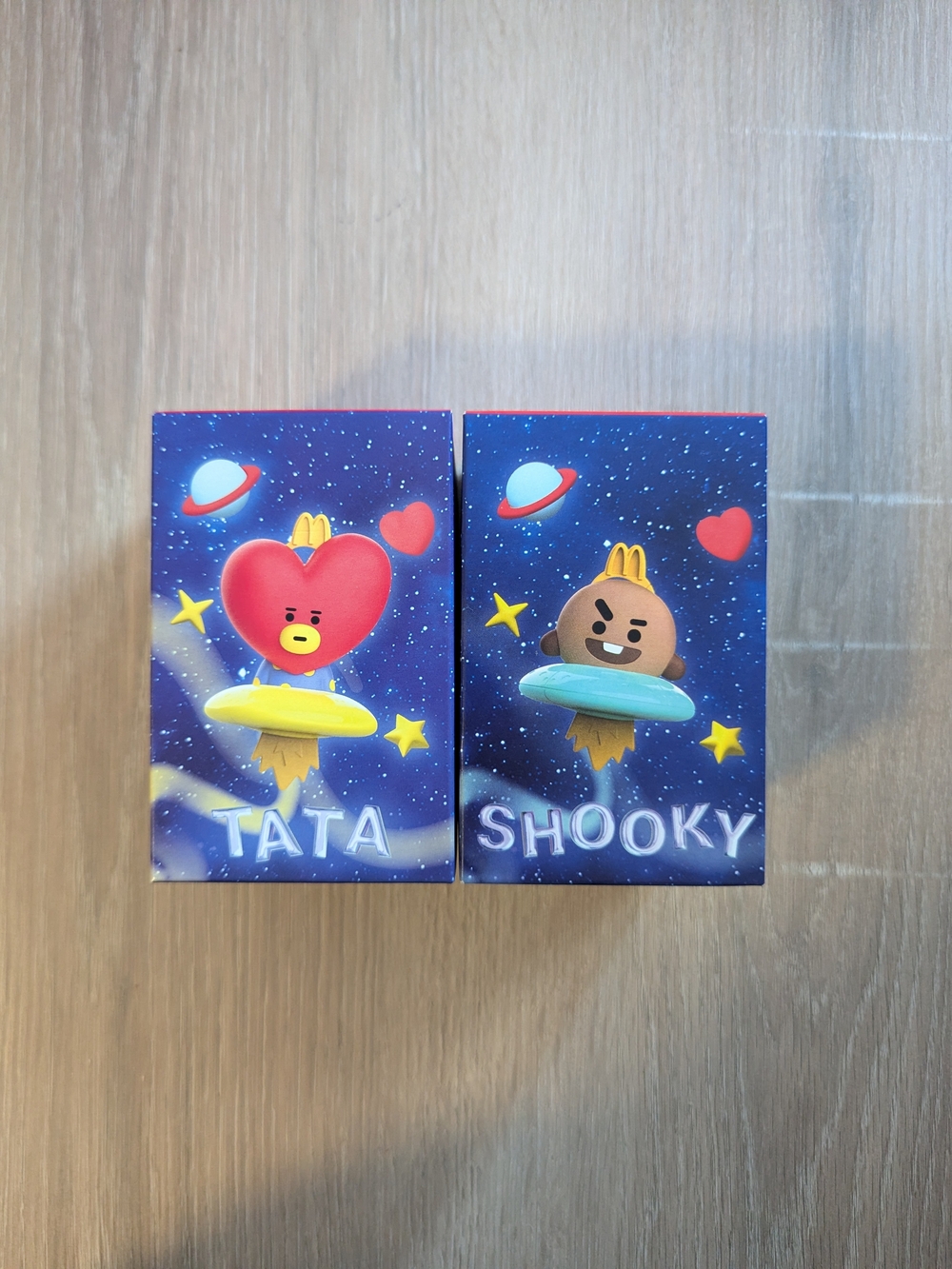 McDonald's Tata & Shooky Space Toy Set - Blue, Red, Brown